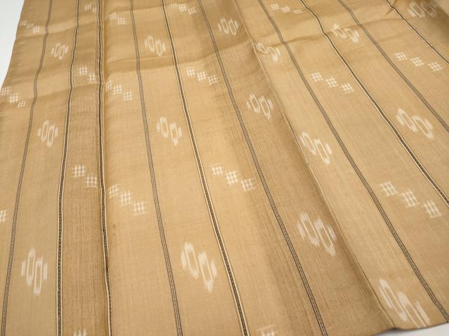 平和屋着物＊極上 夏物 上布 絵絣 枇杷茶色地 逸品 CYAA3908s5
