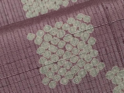 平和屋着物▽極上 紬 単衣 市松鹿の子文 濃色地 逸品 CYAA3909s5