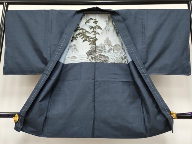 平和屋着物●極上　男性　本場大島紬　アンサンブル　100亀甲　総詰め　逸品　CYAA3914s5