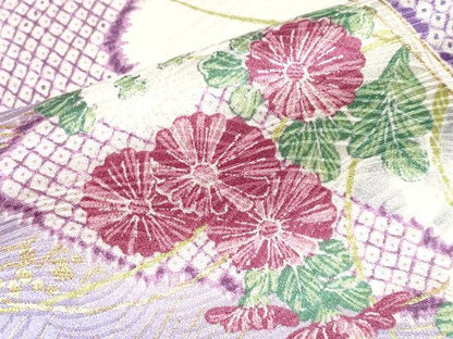 平和屋着物■極上　創業460年・千總　小紋　扇面枝花文　金彩　大丸扱い　逸品　CYAA3932s5
