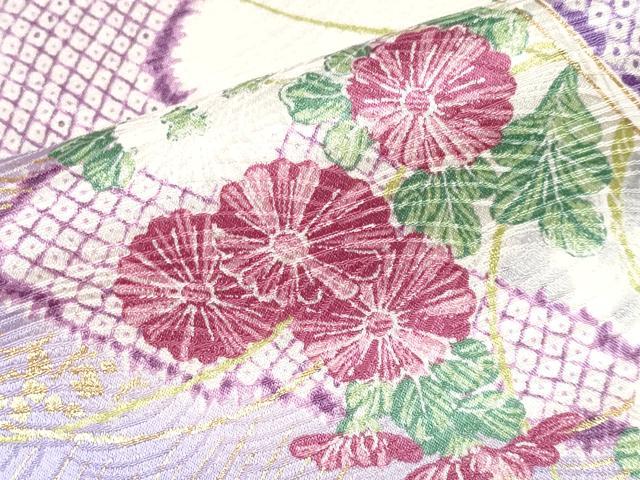 平和屋着物■極上　創業460年・千總　小紋　扇面枝花文　金彩　大丸扱い　逸品　CYAA3932s5