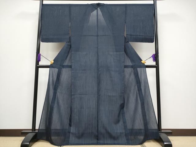 平和屋着物■極上　夏物　結城紬　夏結城　訪問着　100亀甲　霞文　逸品　未使用　CYAA3943s5