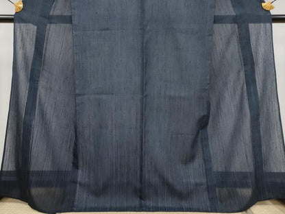 平和屋着物■極上　夏物　結城紬　夏結城　訪問着　100亀甲　霞文　逸品　未使用　CYAA3943s5