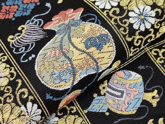 平和屋着物○極上 西陣の老舗 1782年創業 山下織物 六通柄