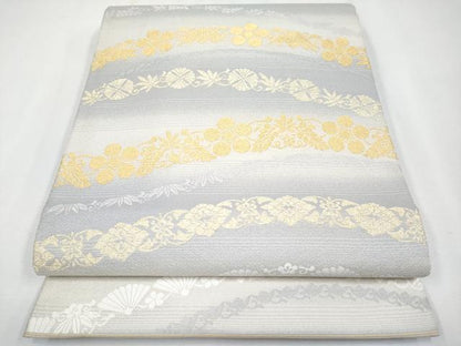 平和屋着物●極上　六通柄袋帯　唐織　秀華松竹梅文　金糸　逸品　CYAA3958s6