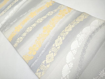 平和屋着物●極上　六通柄袋帯　唐織　秀華松竹梅文　金糸　逸品　CYAA3958s6