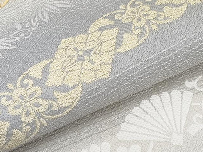 平和屋着物●極上　六通柄袋帯　唐織　秀華松竹梅文　金糸　逸品　CYAA3958s6