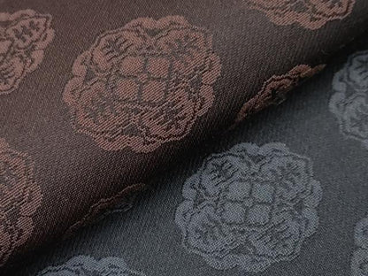 平和屋着物●極上　両面　六通柄袋帯　唐織　松葉丸文　黒地　金銀糸　逸品　CYAA3959s6