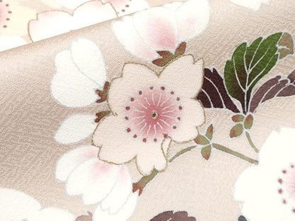 平和屋着物●極上　太鼓柄袋帯　枝桜　金彩　灰梅色地　逸品　CYAA3963s6