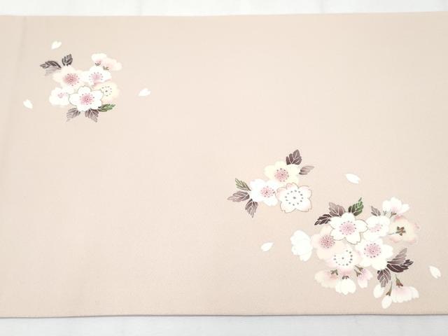 平和屋着物●極上　太鼓柄袋帯　枝桜　金彩　灰梅色地　逸品　CYAA3963s6