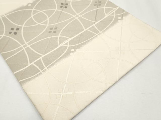 平和屋着物○極上 西陣 織楽浅野 六通柄袋帯 横段吉祥