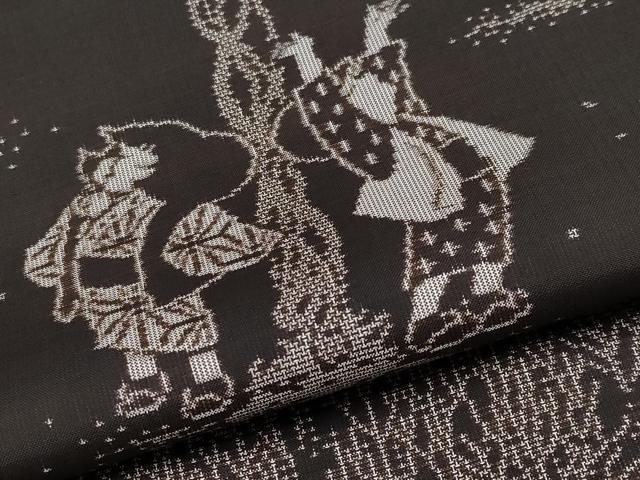 平和屋着物●極上　白泥染の第一人者・絣の魔術師　恵積五郎　本場大島紬　恵大島織物謹製　9マルキ　童子　さが美扱い　逸品　CYAA4002s6