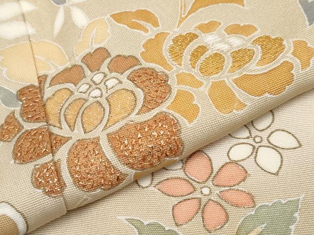 平和屋本店●極上　創業460年・千總　訪問着　刺繍　草花文　暈し染め　金彩　丁子色地　三越扱い　逸品　CYAA4004s6