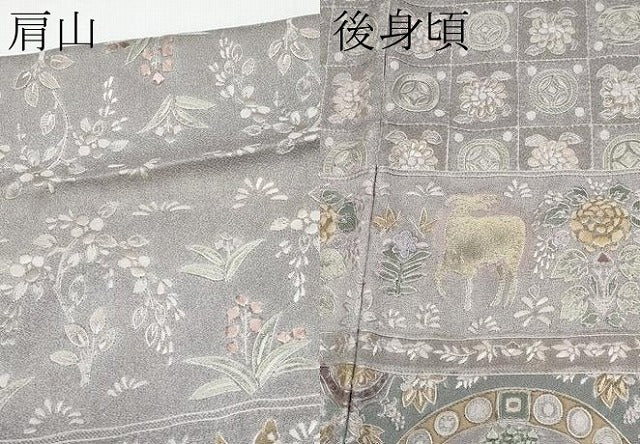 平和屋本店○極上 中国三大刺繍 スワトウ相良刺繍 総刺繍 訪問着