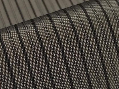 平和屋本店●極上　本場黄八丈　黒八丈　紬　平織　縞　黒橡色　逸品　CYAA4013s6