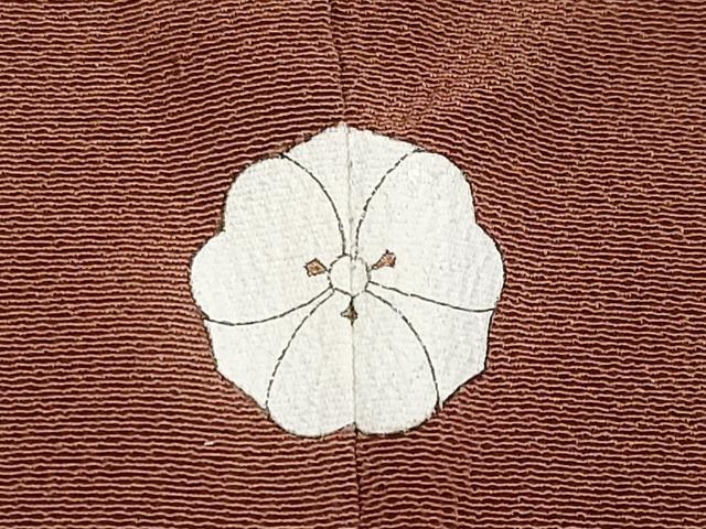 平和屋着物●極上　銀座きしや　訪問着　シダ　海老茶色地　金彩　たとう紙付き　逸品　CYAA4019s6
