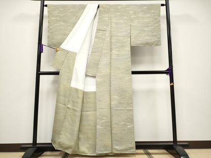 平和屋着物●極上　幻の絹　黄金糸　京妃人　小島利造　小紋　豊幡雲　暈し染め　証紙・反端付き　逸品　未使用　CYAA4028s6