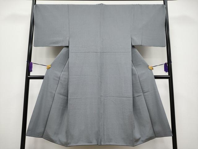 平和屋着物●極上　男性　江戸小紋　万筋　黒×素鼠色地　逸品　CYAA4031s6