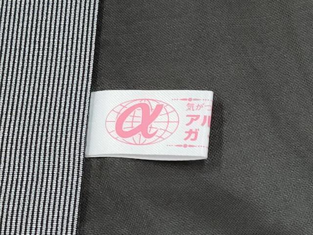 平和屋着物●極上　男性　江戸小紋　万筋　黒×素鼠色地　逸品　CYAA4031s6