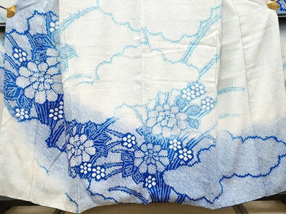 平和屋着物●極上　振袖　総絞り　雲取り草花文　逸品　CYAA4033s6