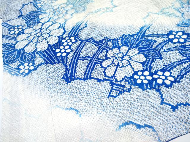 平和屋着物●極上　振袖　総絞り　雲取り草花文　逸品　CYAA4033s6