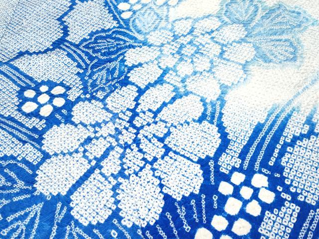 平和屋着物●極上　振袖　総絞り　雲取り草花文　逸品　CYAA4033s6