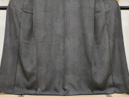 平和屋着物●極上　江戸小紋　寄せ小紋柄　黒地　逸品　CYAA4038s6