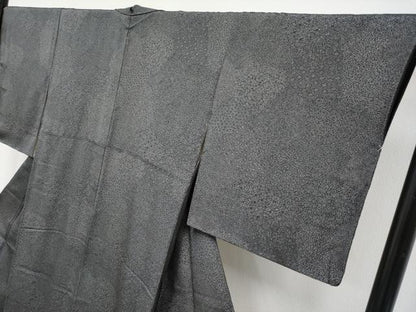 平和屋着物●極上　江戸小紋　寄せ小紋柄　黒地　逸品　CYAA4038s6