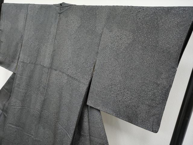 平和屋着物●極上　江戸小紋　寄せ小紋柄　黒地　逸品　CYAA4038s6