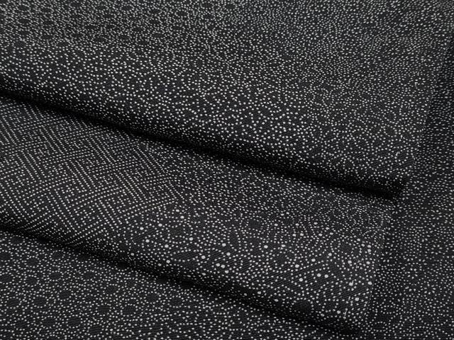平和屋着物●極上　江戸小紋　寄せ小紋柄　黒地　逸品　CYAA4038s6
