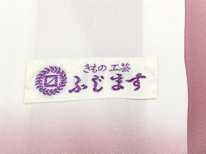 平和屋着物●極上　訪問着　七宝文　金彩　洗柿色地　反端付き　逸品　未使用　CYAA4039s6