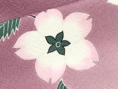 平和屋着物●極上　世界的人形師　辻村寿三郎　ジュサブロー　訪問着　舞桜　暈し染め　逸品　CYAA4042s6