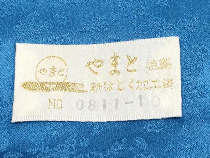 平和屋本店●極上　越後十日町の一流染匠　桐屋・翠山工房　振袖　辻が花　絞り　暈し染め　銀通し地　やまと金ラベル　逸品　CYAA4043s6