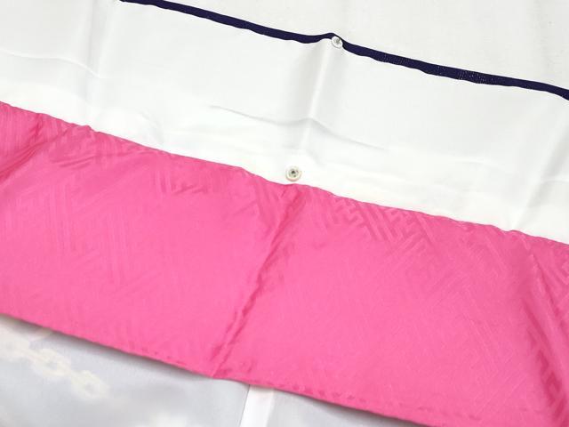 平和屋着物●極上　振袖　刺繍　花蝶文　暈し染め　銀通し地　逸品　CYAA4044s6