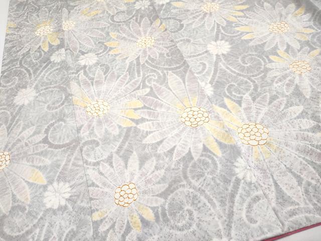 平和屋着物●極上　小紋　絞り　菊唐草文　逸品　CYAA4059s6