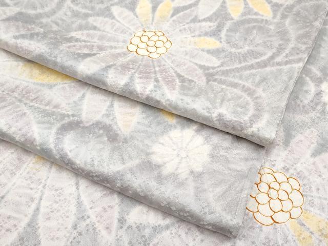 平和屋着物●極上　小紋　絞り　菊唐草文　逸品　CYAA4059s6