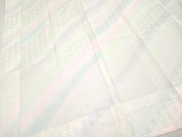 平和屋着物●洗える最高級着物　＜英＞はなぶさ謹製　長襦袢　無双仕立て　麻の葉地紋　洗える着物　たとう紙付き　逸品 未使用 CYAA4068s6