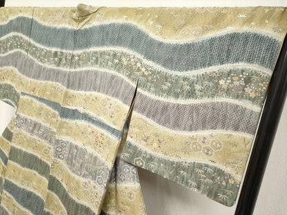 平和屋本店●極上　中国三大刺繍　スワトウ相良刺繍　訪問着　松竹梅　金通し地　さが美扱い　逸品　CYAA5024s6