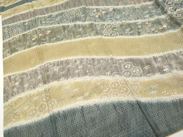 平和屋本店●極上　中国三大刺繍　スワトウ相良刺繍　訪問着　松竹梅　金通し地　さが美扱い　逸品　CYAA5024s6