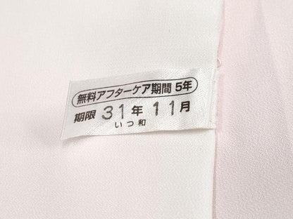 平和屋着物●極上　振袖・長襦袢セット　駒刺繍　束ね熨斗舞花文　茜色地　逸品　CYAA4075s6