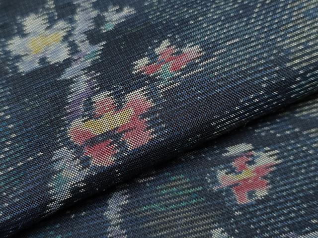 平和屋着物●極上　本場大島紬　訪問着　流水枝梅文　さが美扱い　逸品　CYAA4076s6