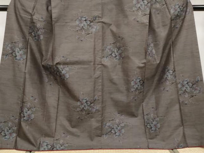 平和屋着物●極上　本場大島紬　9マルキ　雲取り枝花文　逸品　CYAA4079s6