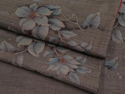 平和屋着物●極上　本場大島紬　9マルキ　雲取り枝花文　逸品　CYAA4079s6