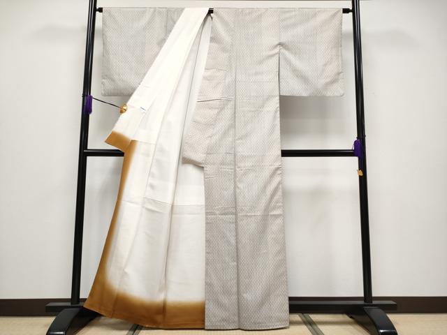 平和屋着物●極上　東郷織物謹製　本場大島紬　間道　逸品　CYAA4082s6