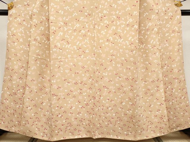 平和屋着物●極上　訪問着　舞桜　鬼しぼ縮緬　淡香色地　逸品　CYAA4083s6