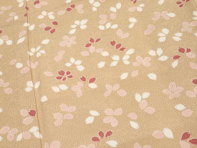 平和屋着物●極上　訪問着　舞桜　鬼しぼ縮緬　淡香色地　逸品　CYAA4083s6