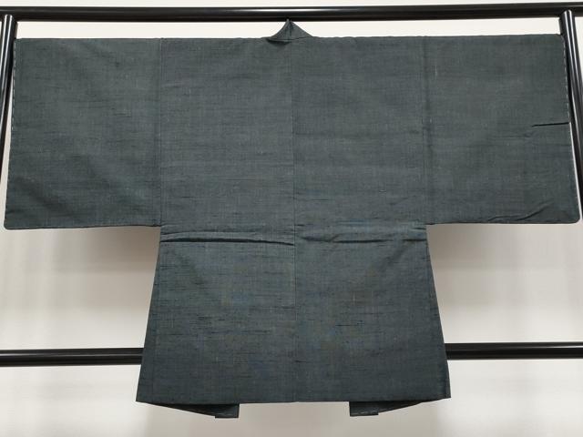 平和屋着物●極上　男性　紬　アンサンブル　色無地　羊羹色地　逸品　未使用　CYAA4092s6