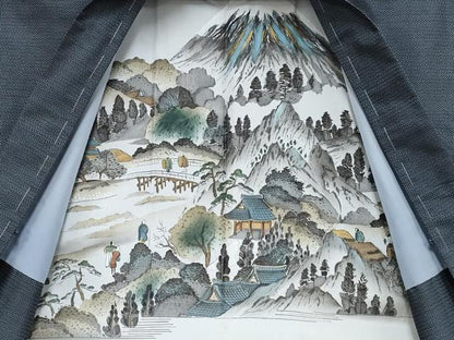 平和屋着物●極上　男性　本場大島紬　アンサンブル　100亀甲　総詰め　逸品　未使用　CYAA4093s6