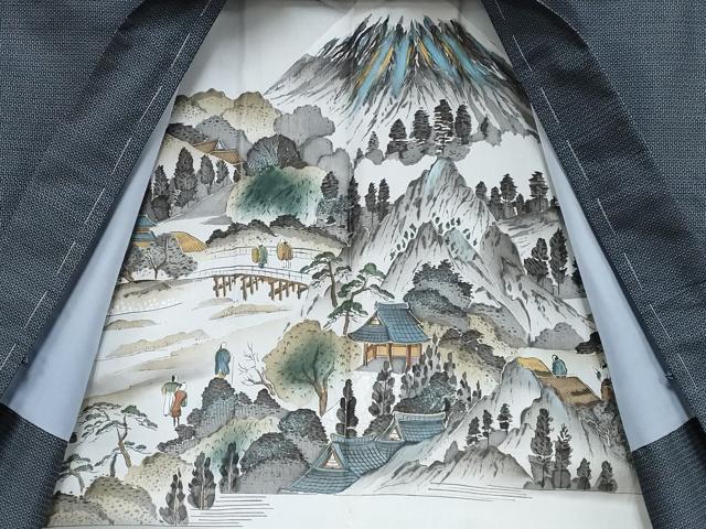 平和屋着物●極上　男性　本場大島紬　アンサンブル　100亀甲　総詰め　逸品　未使用　CYAA4093s6