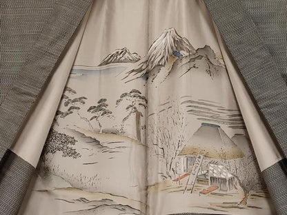 平和屋着物●極上　男性　本場大島紬　アンサンブル　逸品　未使用　CYAA4094s6